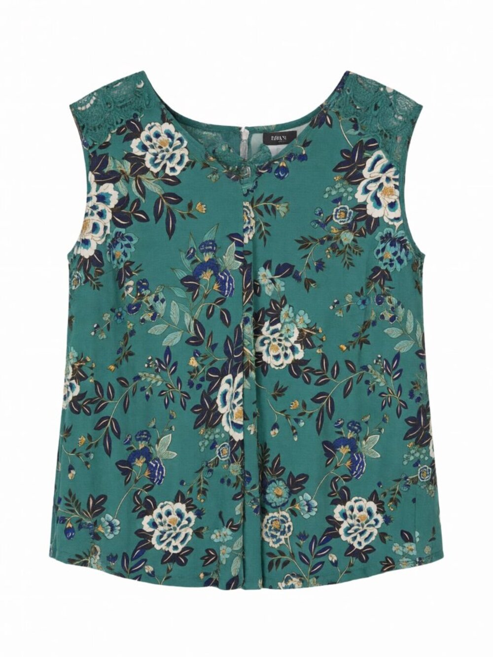 Daniel Rainn Women's Floral Sleeveless Blouse Size M Green